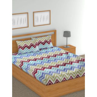 Raymond Home 104 TC Exclusive Double Bedsheet with 2 Pillow Covers-8903024917205