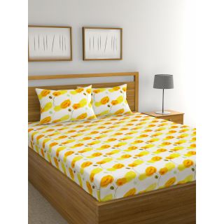 Raymond Home 104TC Exclusive Double Bedsheet with 2 Pillow Covers-8903024957447