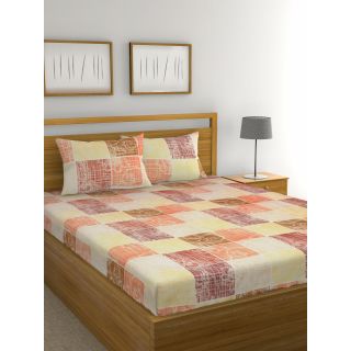 Raymond Home 104TC Exclusive Double Bedsheet with 2 Pillow Covers-8903024957706