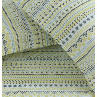 Thoppia Mosaic Bedsheet (Lemon - 101123140-0408)