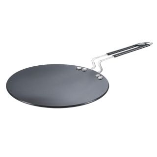 Prestige Hard Anodized Plus Gas and Induction Compatible Paratha Tawa, 265 mm, Black