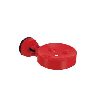 D3 DIANA ROUND SOAP HOLDER - RED