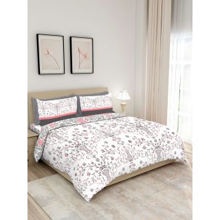 Layers - 100% Cotton - 148 Thread Count - King Bologna Beautiful Colour and Soft Touch - Design BIAB -With 2 Pillow Covers Percale - Breathable and Skin FriendlyFTR01256