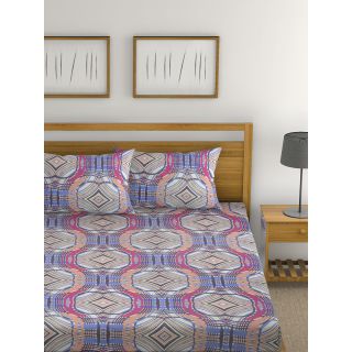 Raymond Home 104 TC Exclusive Double Bedsheet with 2 Pillow Covers-8903024938637