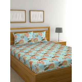 Raymond Home 104 TC Exclusive Double Bedsheet with 2 Pillow Covers-8903024950622