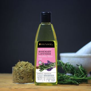Soulflower Rosemary Lavender Healthy Hair Oil, 225ml