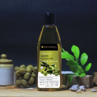 Soulflower Coldpressed Olive Oil For Hair & Skin, 225ml  