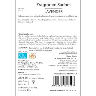 Iris Lavender Fragrance Sachet (IRFS0951LA)