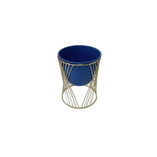 Gold Cage Planter