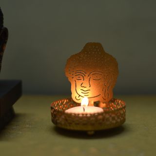 eCraftIndia Lord Buddha Tea Light Holder (ATLB001)