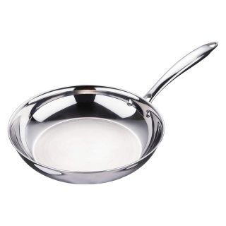Bergner Argent Triply Stainless Steel Frypan, 20 cm, Induction Base, Silver