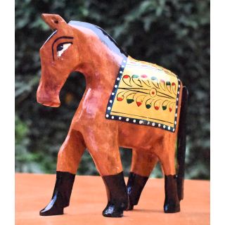 Wooden Handicraft  Decorative Painted Horse 