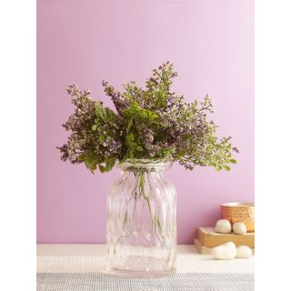 Tranquil and Adorable bunch of Real alike Flowers-Purple-Set of 4(FL2085PU)