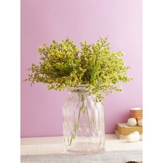 Tranquil and Adorable bunch of Real alike Flowers-Yellow-Set of 4(FL2085YE)
