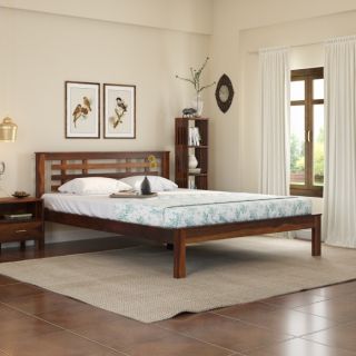 Easter Solid Wood Queen Size Bed