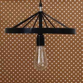 eCraftIndia Black Decorative Pendant Light, Ceiling Hanging Lamp for Home/Living Room/Offices/Restaurants (ILAMP_CL10)