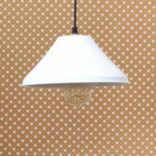 eCraftIndia Shining White, Glossy Finish Pendant Light, 10" Diameter Ceiling Hanging Lamp for Home/Living Room/Offices/Restaurants (ILAMP_CLS6)