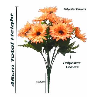 Artificial Orange Color Zerbera Flower Bunch (112)