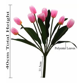 Artificial Pink Color Tulip Flower Bunch (119)