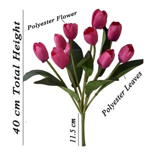 Artificial Purple Color Tulip Flower Bunch (122)
