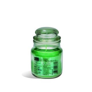 Jar,coloured and scented Green tea bamboo (IRAC8004GB)
