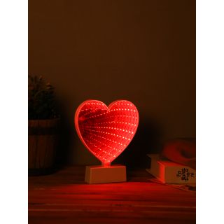 Heart shaped LED Lighting with Rose Tinted Mirror(LIG19487)