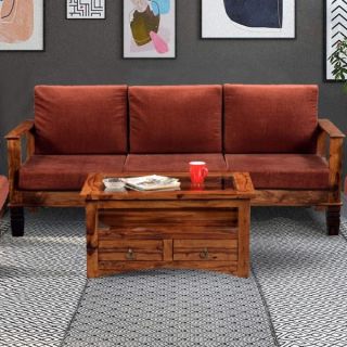 Macman Wooden Two Seater Sofa