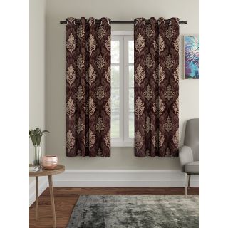 Cortina Digital Print Polyester Window Curtain Pack of 2-5FT (NEW-CCP-003-5FT-SO2)