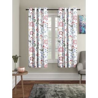 Cortina Digital Print Polyester Window Curtain Pack of 2-5FT (NEW-CCP-004-5FT-SO2)