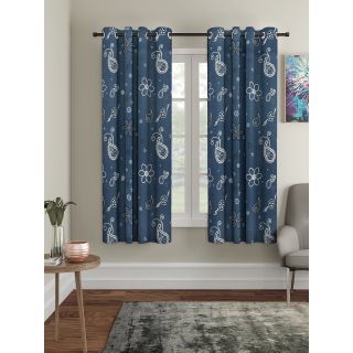 Cortina Digital Print Polyester Window Curtain Pack of 2-5FT (NEW-CCP-006-5FT-SO2)