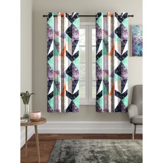 Cortina Digital Print Polyester Window Curtain Pack of 2-5FT (NEW-CCP-011-5FT-SO2)