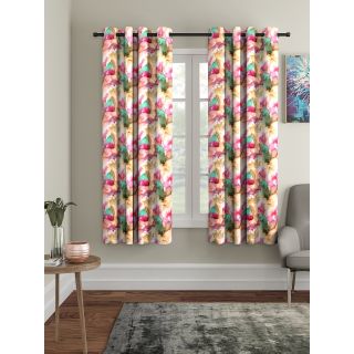 Cortina Digital Print Polyester Window Curtain Pack of 2-5FT (NEW-CCP-015-5FT-SO2)