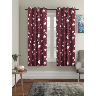 Cortina Digital Print Polyester Window Curtain Pack of 2-5FT (NEW-CCP-016-5FT-SO2)