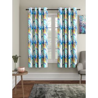 Cortina Digital Print Polyester Window Curtain Pack of 2-5FT (NEW-CCP-019-5FT-SO2)