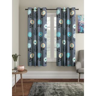 Cortina Digital Print Polyester Window Curtain Pack of 2-5FT (NEW-CCP-024-5FT-SO2)