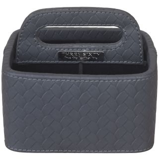 REMOTE CADDY IN Faux Leather (Grey)