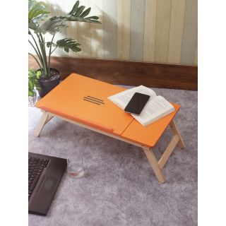 Orange Portable Folding Laptop Cum Study Table