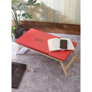 Red Portable Folding Laptop Cum Study Table