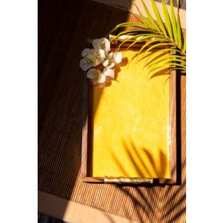 Wooden Tray - Water Colour Yellow