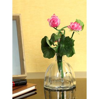 Oval Jar styled Tranparent Grey Vase (VAS18241GRA)