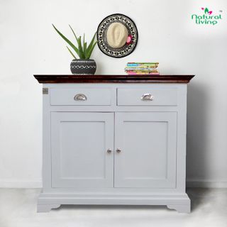 White Pearl Wooden Sideboard