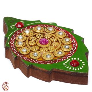 Aapno Rajasthan Jewellery box wooden clay art