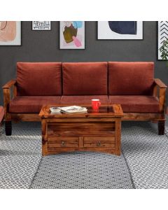Macman Wooden Two Seater Sofa