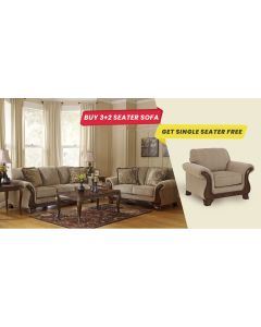 Buy 3+2 Lanett Sofa Set & Get Single Seater Free