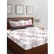 Layers - 100% Cotton - 144 Thread Count - Queen - Firenze Beautiful Colour Premium - Design Bedsheet Set -with 2 Pillow Cover Percale - Breathable and Skin FriendlyFTR00978