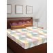 Layers - 100% Cotton - 144 Thread Count - Queen - Firenze Beautiful Colour Premium - Design Bedsheet Set -with 2 Pillow Cover Percale - Breathable and Skin FriendlyFTR00981