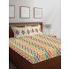 Layers - 100% Cotton - 144 Thread Count - Queen - Firenze Beautiful Colour Premium - Design Bedsheet Set -with 2 Pillow Cover Percale - Breathable and Skin FriendlyFTR00983