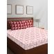 Layers - 100% Cotton - 144 Thread Count - Queen - Firenze Beautiful Colour Premium - Design Bedsheet Set -with 2 Pillow Cover Percale - Breathable and Skin FriendlyFTR00987