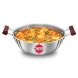 Hawkins Tri-Ply 3mm Stainless Steel Induction Compatible Deep Kadhai (Deep-Fry Pan), 28 cm, 4 Litre, Silver