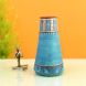 Turquoise Blue Conical Vase (9x5.2 Dia)